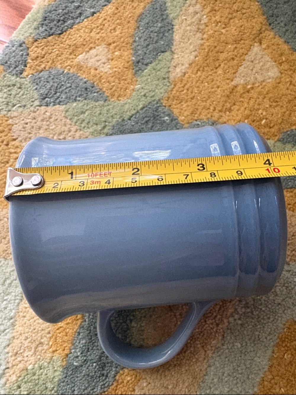 NWT Le Creuset Blue Chambray Stoneware Mug 14 oz - Picture 3 of 9